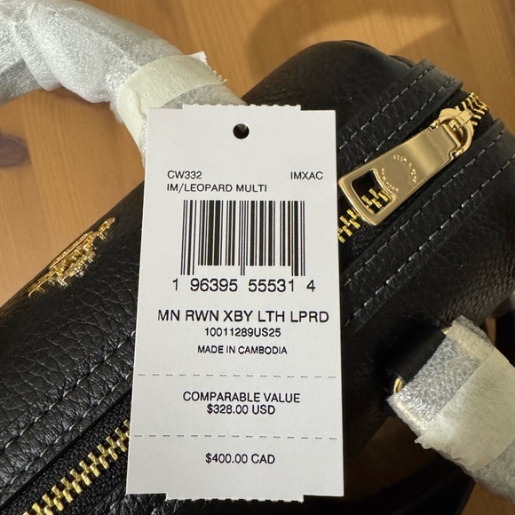 🥰 Coach Mini Rowan Crossbody Bag With Leopard Print - Picture 9 of 12